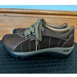 Keen Presidio Leather Hiking Sneaker Brown Retail $150
